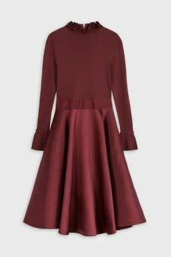 Ted Baker Purple Zadi Knitted Frill Full Skirt Dress -tedbaker Shop Online unnamed file 1003