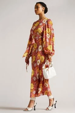 Ted Baker Lelyah Red Printed Midaxi Dress -tedbaker Shop Online unnamed file 1019