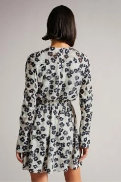 Ted Baker Felici Mid Grey Ruched Detail Mini Dress -tedbaker Shop Online unnamed file 1030