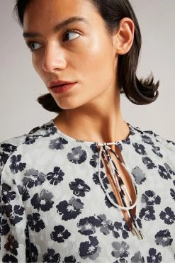 Ted Baker Felici Mid Grey Ruched Detail Mini Dress -tedbaker Shop Online unnamed file 1032