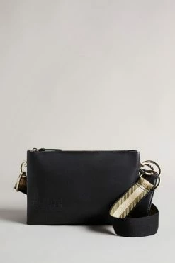 Ted Baker Black Darceyy Branded Webbing Cross-Body Bag -tedbaker Shop Online unnamed file 104