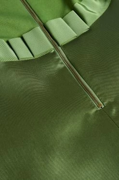 Ted Baker Green Zadi Knitted Frill Full Skirt Dress -tedbaker Shop Online unnamed file 1052