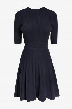 Ted Baker Blue Olivin Stitch Detail Dress -tedbaker Shop Online unnamed file 1059