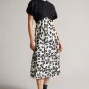 Ted Baker Gwiana Black Ponte Top With Midi Skirt Dress