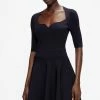 Ted Baker Blue Millly Sweetheart Neckline Dress