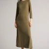 Ted Baker Green Neivaeh Twist Back Jersey Dress
