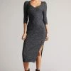 Ted Baker Chelsiy Black Sweetheart Neckline Knitted Dress