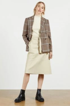 Ted Baker Natural Susanna Pleather Mockable Midi Dress -tedbaker Shop Online unnamed file 1140