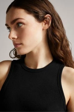 Ted Baker Livviaa Black Knot Front Jersey Dress -tedbaker Shop Online unnamed file 1177