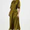 Ted Baker Green Hariiet Raglan Sleeve Tea Midi Dress