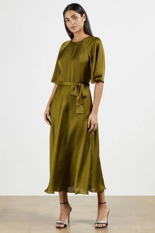 Ted Baker Green Hariiet Raglan Sleeve Tea Midi Dress 8 Ted Baker Green Hariiet Raglan Sleeve Tea Midi Dress - Image 6