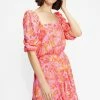 Ted Baker Pink Bethha Exaggerated Shoulder Dress