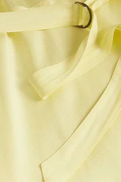 Ted Baker Yellow V-Neck Bias Cut Midi Dress -tedbaker Shop Online unnamed file 1320