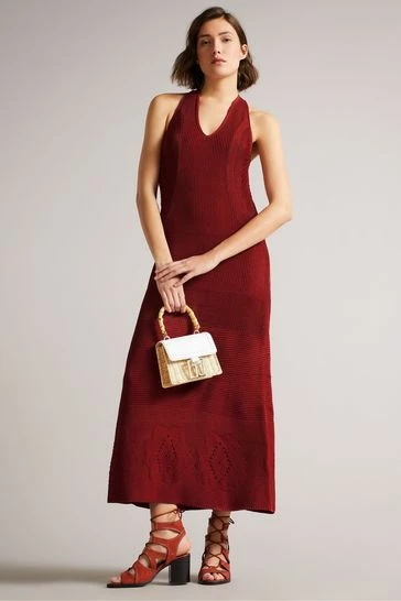 Ted Baker Brown Crochet Easy Fit Maxi Dress 7 Ted Baker Brown Crochet Easy Fit Maxi Dress - Image 5