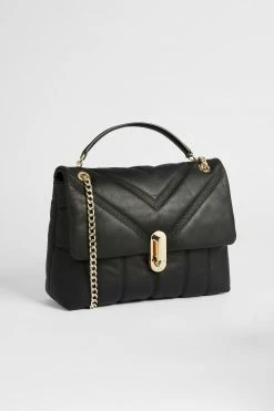 Featured Products 15 Ted Baker Ayahlin Black Leather Puffer Quilt Detail Cross-Body Bag