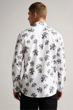 Ted Baker White Milhill Long Sleeve Photographic Magnolia Print Shirt 9 Ted Baker White Milhill Long Sleeve Photographic Magnolia Print Shirt -tedbaker Shop Online unnamed file 1383