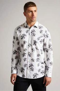 Ted Baker White Milhill Long Sleeve Photographic Magnolia Print Shirt 10 Ted Baker White Milhill Long Sleeve Photographic Magnolia Print Shirt -tedbaker Shop Online unnamed file 1384