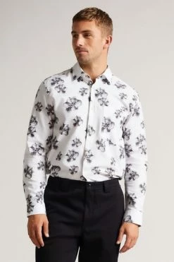 Ted Baker White Milhill Long Sleeve Photographic Magnolia Print Shirt 13 Ted Baker White Milhill Long Sleeve Photographic Magnolia Print Shirt -tedbaker Shop Online unnamed file 1387