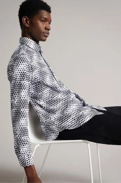 Ted Baker White Hundon Long Sleeve Geo Tile Print Shirt 9 Ted Baker White Hundon Long Sleeve Geo Tile Print Shirt -tedbaker Shop Online unnamed file 1402