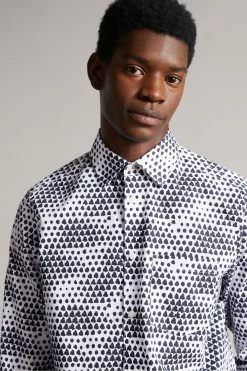 Ted Baker White Hundon Long Sleeve Geo Tile Print Shirt 11 Ted Baker White Hundon Long Sleeve Geo Tile Print Shirt -tedbaker Shop Online unnamed file 1404