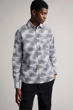 Ted Baker White Hundon Long Sleeve Geo Tile Print Shirt 13 Ted Baker White Hundon Long Sleeve Geo Tile Print Shirt -tedbaker Shop Online unnamed file 1406