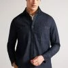Ted Baker Enfield Dark Blue Long Sleeved Denim Overshirt
