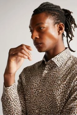 Ted Baker Dunston Brown Long Sleeve Retro Dot Shirt 11 Ted Baker Dunston Brown Long Sleeve Retro Dot Shirt -tedbaker Shop Online unnamed file 1442