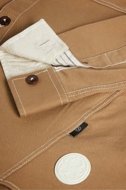 Ted Baker Leytun Tan Long Sleeve Twill Shacket -tedbaker Shop Online unnamed file 1463