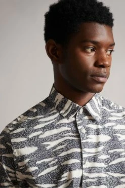 Ted Baker Annex Grey Long Sleeve Zebra Print Shirt 11 Ted Baker Annex Grey Long Sleeve Zebra Print Shirt -tedbaker Shop Online unnamed file 1468