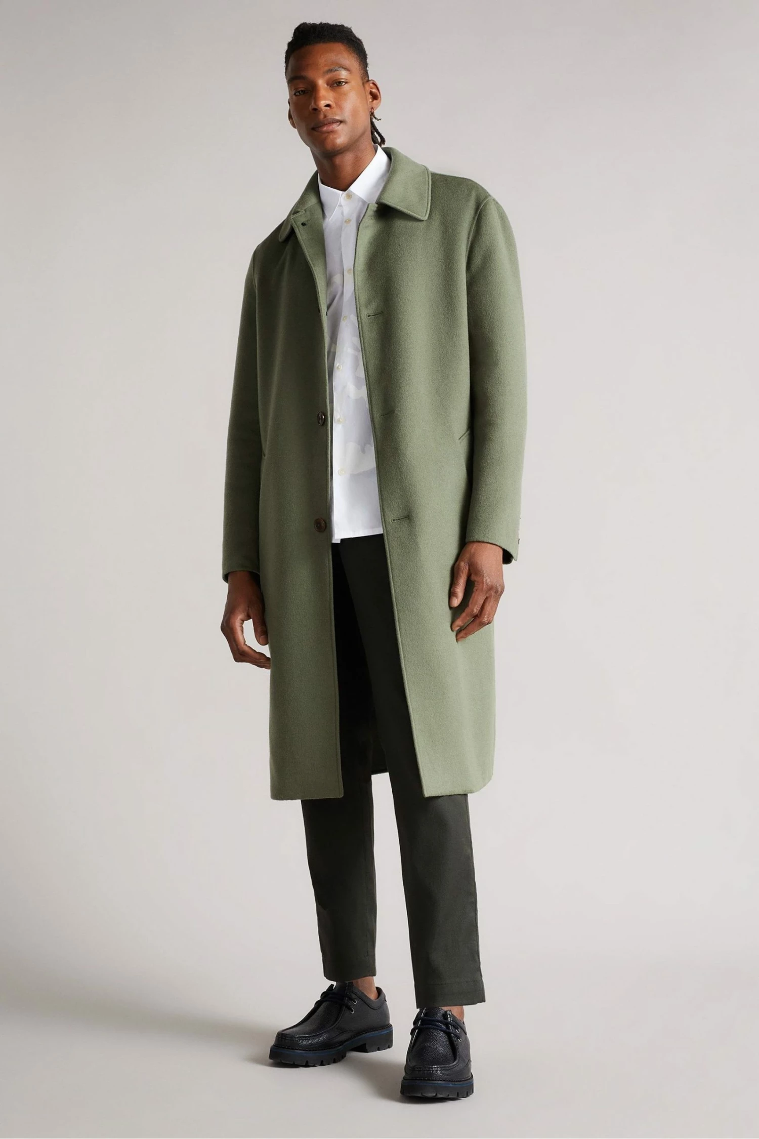 Ted Baker Strafod White Long Sleeve Large Flower Placement Print Shirt 5 Ted Baker Strafod White Long Sleeve Large Flower Placement Print Shirt - Image 3