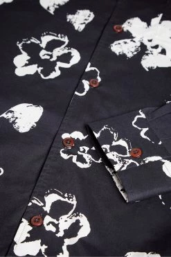 Ted Baker Navy Sevlo Long Sleeve Floral Print Shirt -tedbaker Shop Online unnamed file 1491