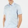 Ted Baker Blue Civiche Plain Linen Blend Shirt