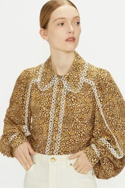Ted Baker Yellow Fearie Georgette Shirt -tedbaker Shop Online unnamed file 1539