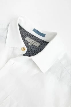 Ted Baker White Sauss Linen Shirt -tedbaker Shop Online unnamed file 1556