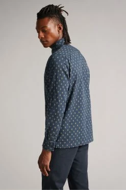 Ted Baker Blue Gintlo Ls Diamond Geo Print Shirt -tedbaker Shop Online unnamed file 1608