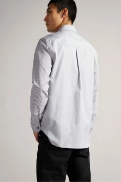 Ted Baker White Brennan Mib Stripe Shirt -tedbaker Shop Online unnamed file 1634