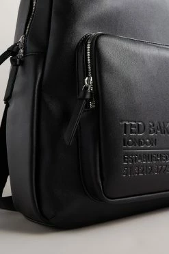 Ted Baker Phileap Black Recycled PU Backpack -tedbaker Shop Online unnamed file 164