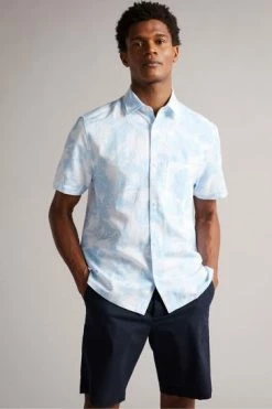 Ted Baker Telfrd Lt-Blue Ss Floral Printed Shirt 13 Ted Baker Telfrd Lt-Blue Ss Floral Printed Shirt -tedbaker Shop Online unnamed file 1659