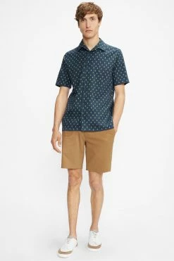 Ted Baker Blue Ginton Short Sleeve Diamond Geo Print Shirt -tedbaker Shop Online unnamed file 1662