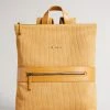 Ted Baker Tonne Mustard Corduroy Suede Backpack