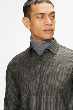 Ted Baker Black Clasrom Ls Abstract Stripe Shirt -tedbaker Shop Online unnamed file 1693