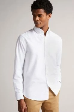 Ted Baker Paplet White Long Sleeve Oxford Shirt -tedbaker Shop Online unnamed file 1716