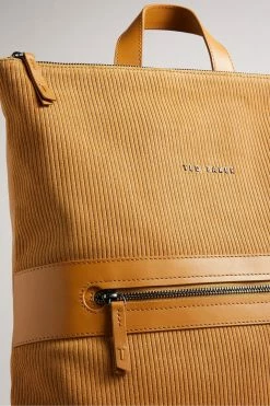 Ted Baker Tonne Mustard Corduroy Suede Backpack -tedbaker Shop Online unnamed file 172
