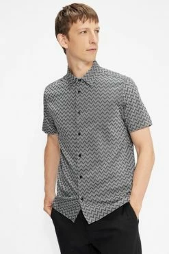Ted Baker Black Monochrome Bordup Short Sleeve Contemporary Zigzag Shirt 13 Ted Baker Black Monochrome Bordup Short Sleeve Contemporary Zigzag Shirt -tedbaker Shop Online unnamed file 1728