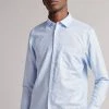Ted Baker Lt-Blue Remark Ls Linen Shirt -tedbaker Shop Online unnamed file 1753