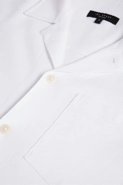 Ted Baker Homelea White Short Sleeve Floral Jacquard Shirt -tedbaker Shop Online unnamed file 1790