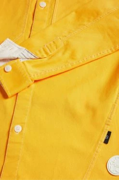 Ted Baker Leytun Yellow Long Sleeve Twill Shacket -tedbaker Shop Online unnamed file 1798