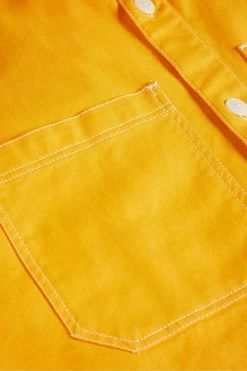 Ted Baker Leytun Yellow Long Sleeve Twill Shacket -tedbaker Shop Online unnamed file 1799
