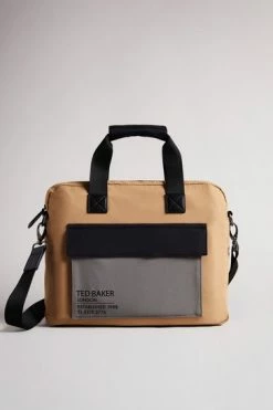 Ted Baker Tan Freds Colour Block Document Bag -tedbaker Shop Online unnamed file 182