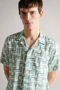 Ted Baker Blue Brecon Short Sleeve Retro Geo Print Shirt 11 Ted Baker Blue Brecon Short Sleeve Retro Geo Print Shirt -tedbaker Shop Online unnamed file 1827